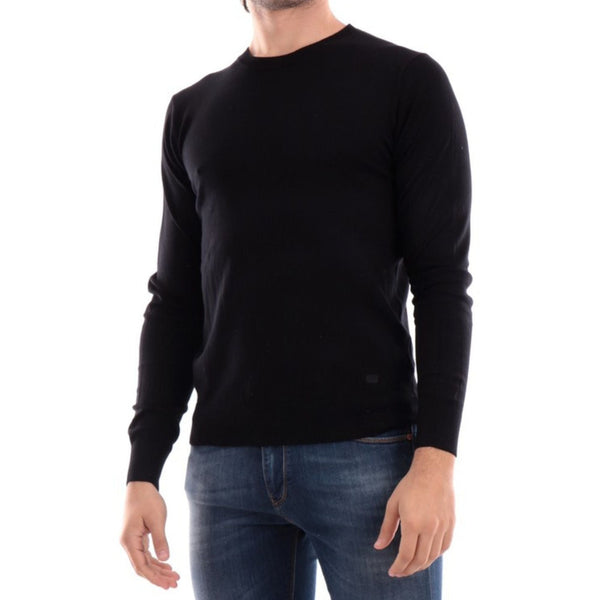 Maglia Uomo basic a girocollo Nero YES ZEE- Francavilla Moda